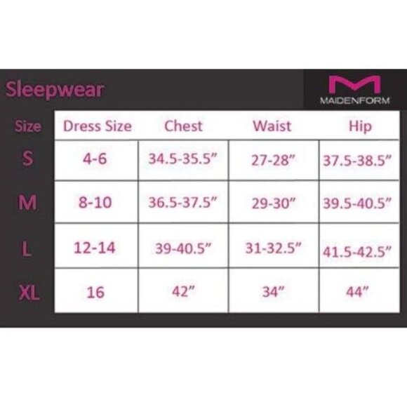 Maidenform Pajama Womens Lace Trim Pijama Set - Picture 2 of 2